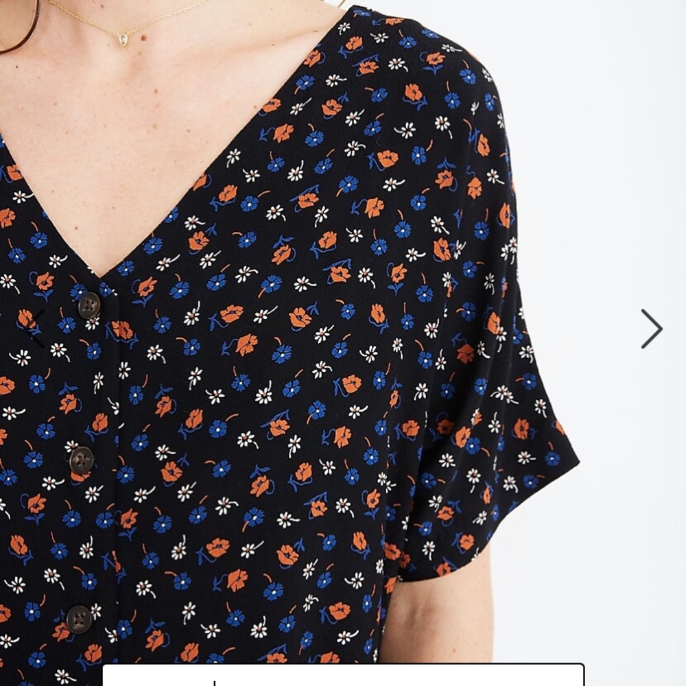 Madewell Button Front Easy Dress